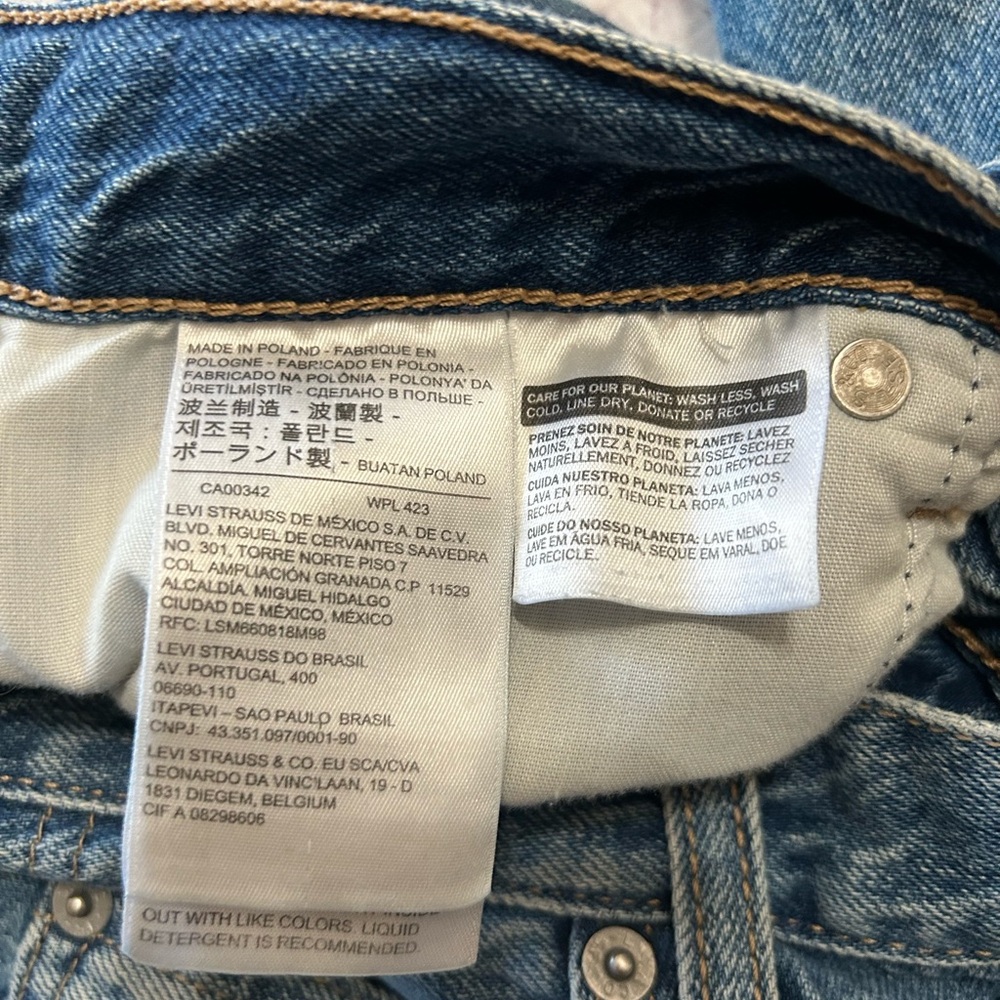 Levi’s Jeans Women’s 70’s High Flare Size 28 Medium Wash Retro Lightweight - Picture 5 of 8